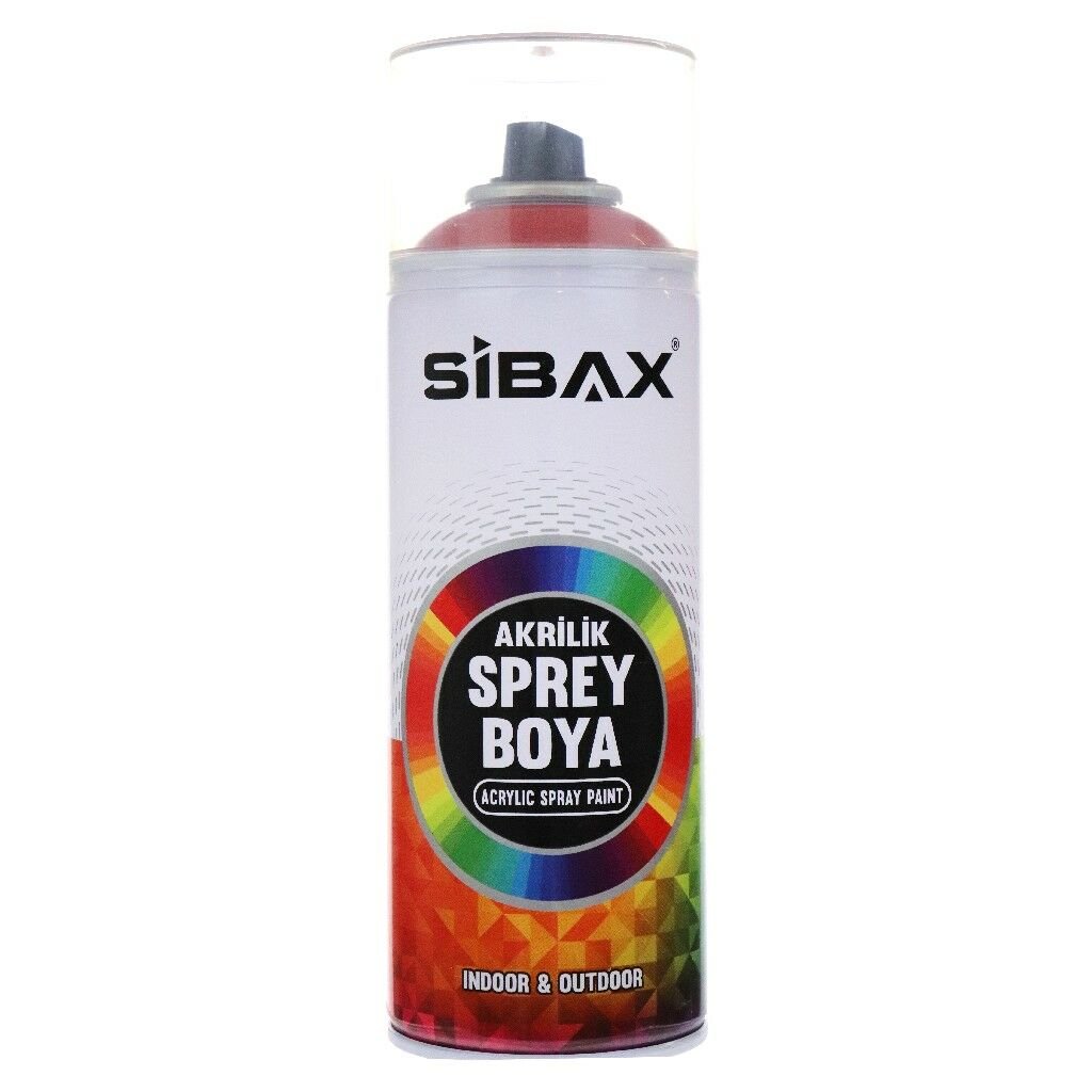 SİBAX AKRİLİK SPREY BOYA 400ML MAKİNE KIRMIZI RAL2002