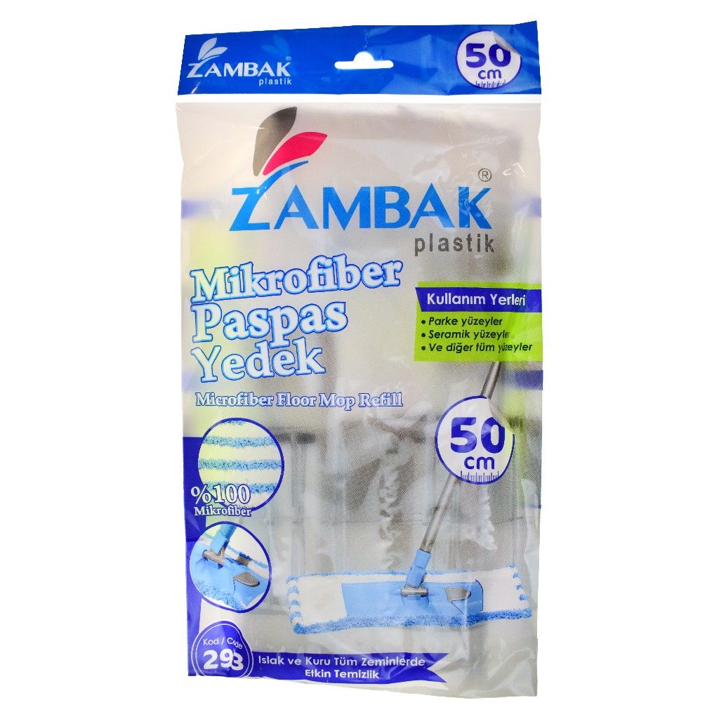 ZAMBAK MİKROFİBER PASPAS YEDEK 50CM 293