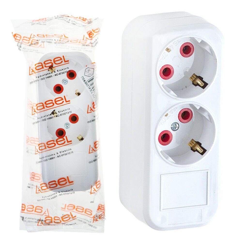 ASEL 2 Lİ KLEMENSLİ GRUP PRİZ