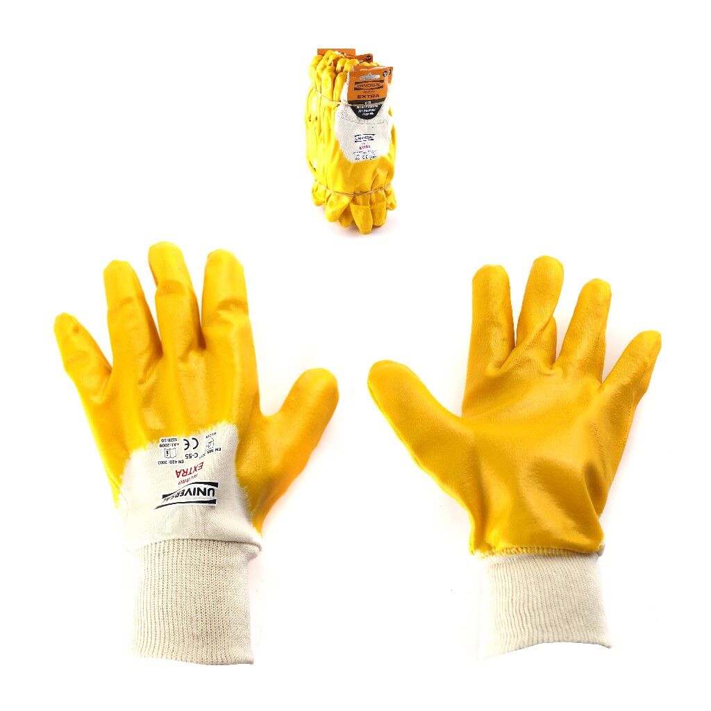 UNİVERSAL C-55 EKSTRA TECHNO NİTRİL SARI ELDİVEN NO:10 CA-01