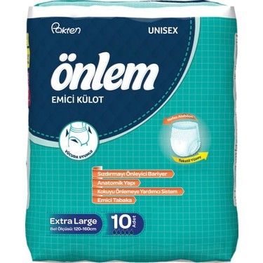 ÖNLEM HASTA BEZİ EMİCİ KÜLOT 10 LU KÜÇÜK XLARGE