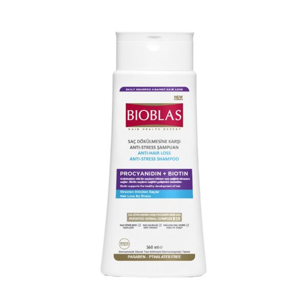 BIOBLAS 360 ML ŞAMP. STRESTEN DÖKÜLEN SAÇLAR