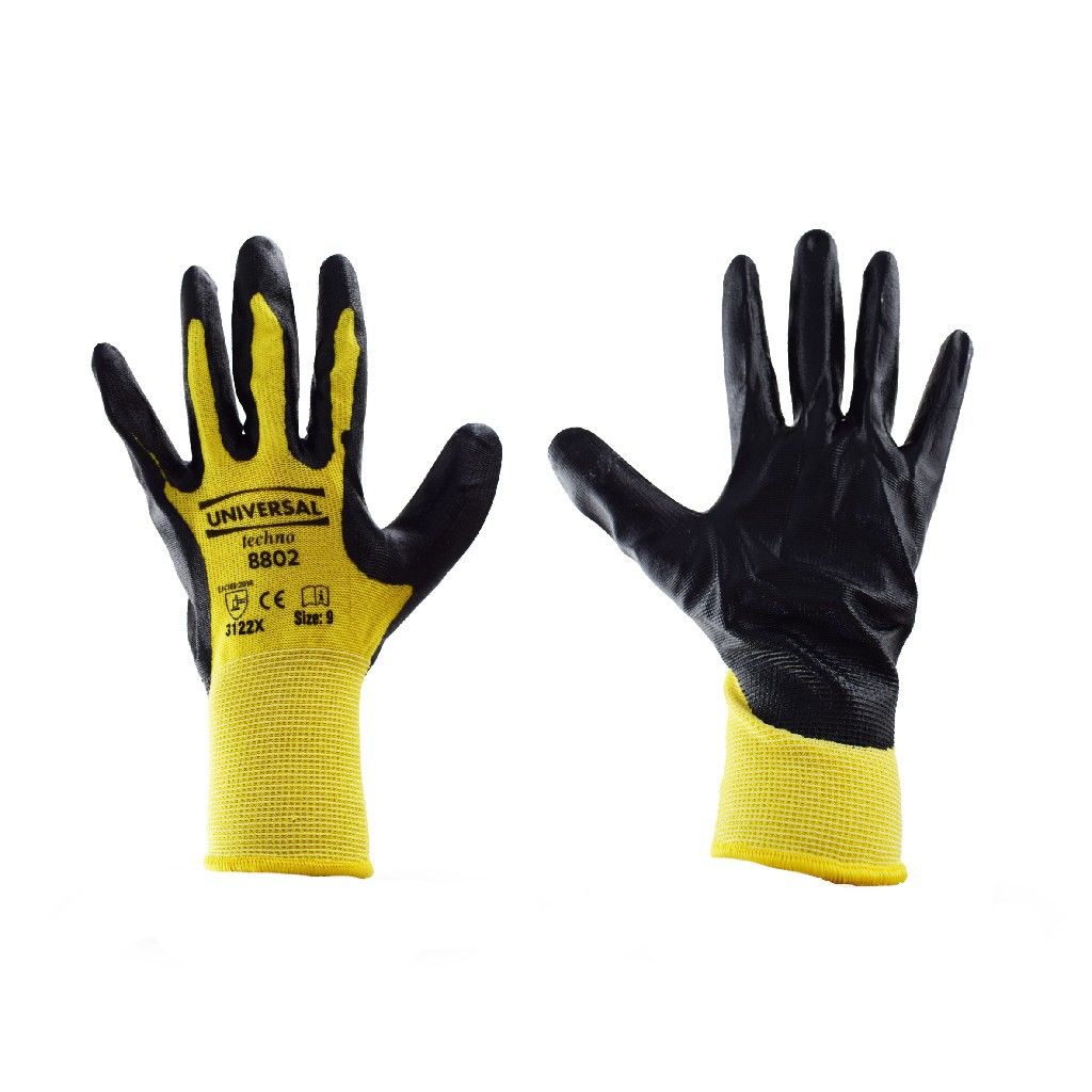 UNİVERSAL 8802 TECHNO SARI-SİYAH ELDİVEN NO:9 CE-02