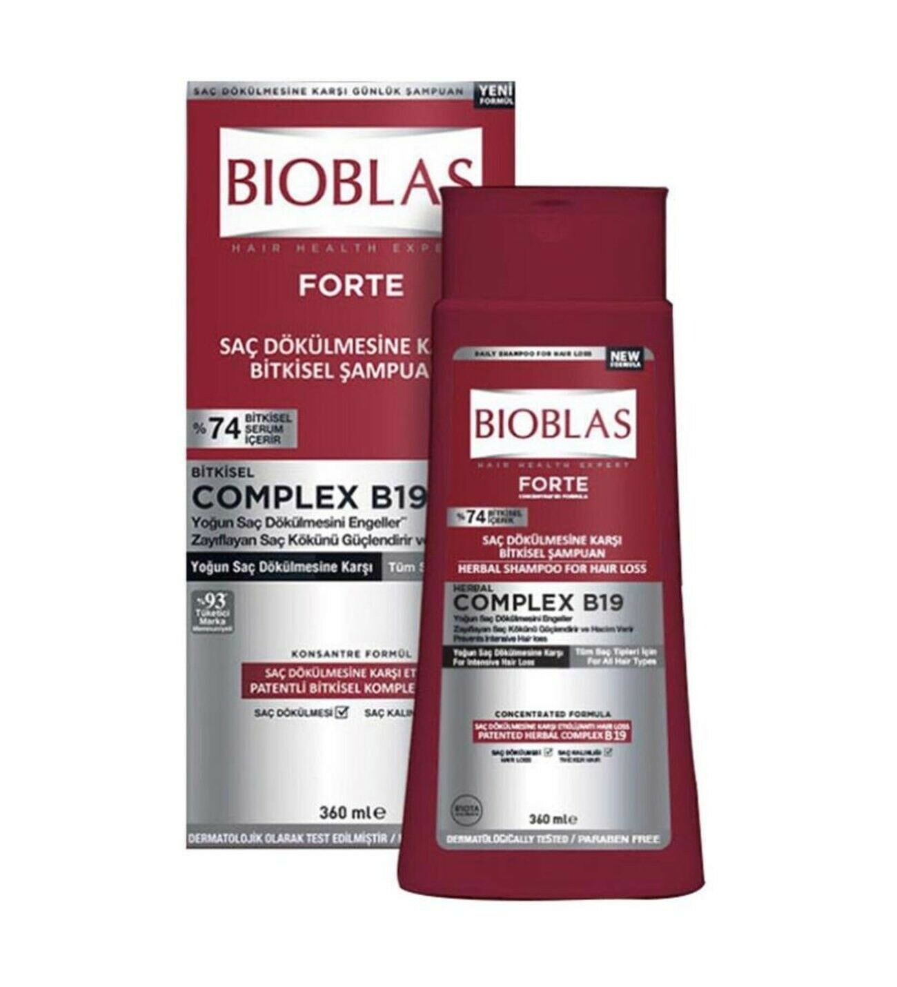 BIOBLAS 360 ML ŞAMP. FORTE KEPEK+SAÇ DÖK.KARŞ. MEN