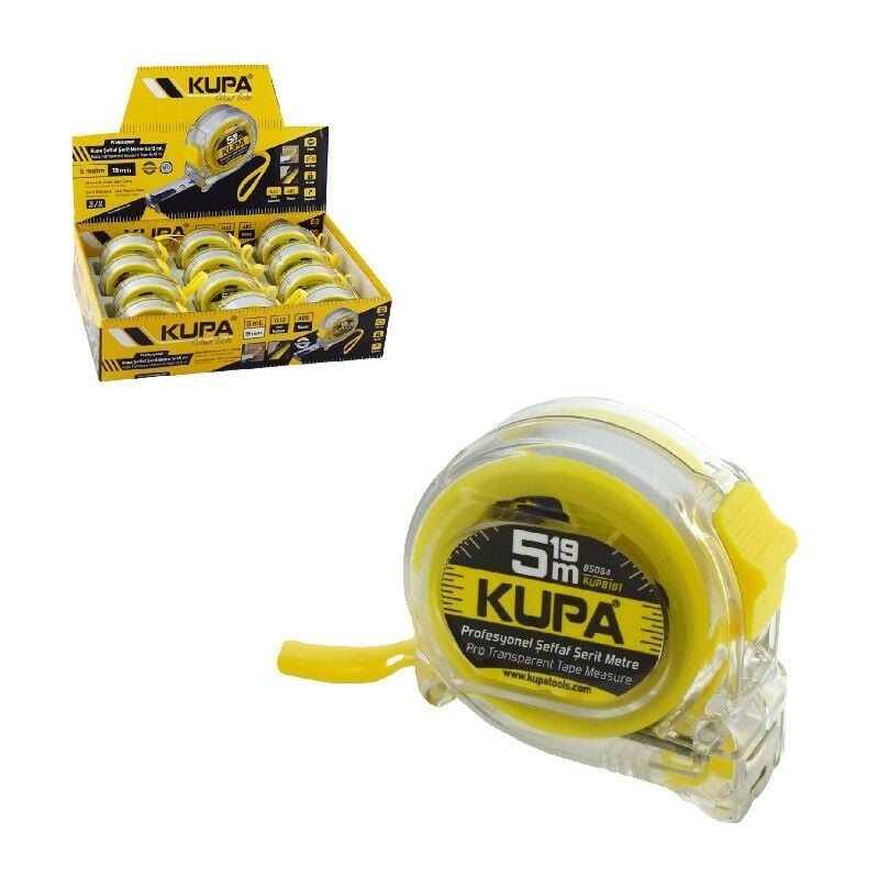 KUPA ŞEFFAF ŞERİT METRE 5*19MM KUP8181