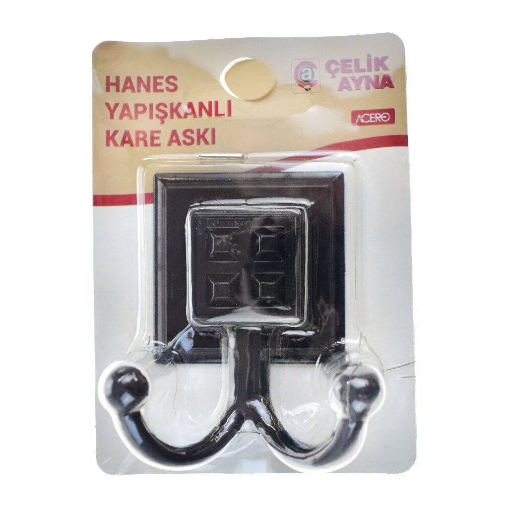 ÇLK HANES KARE YAPIŞKANLI ASKI SİYAH 20650