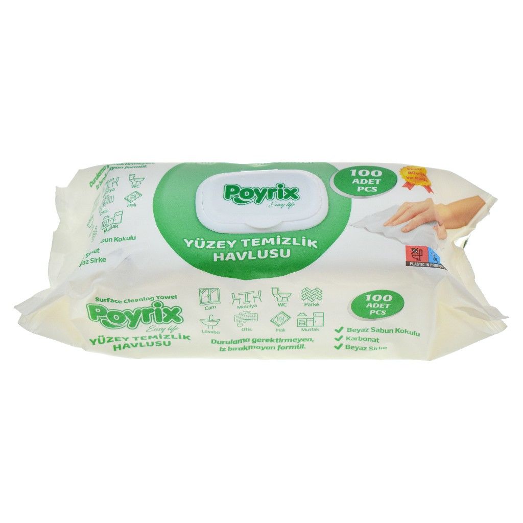 POYRİX YÜZEY TEMİZLİK HAVLUSU 100LÜ