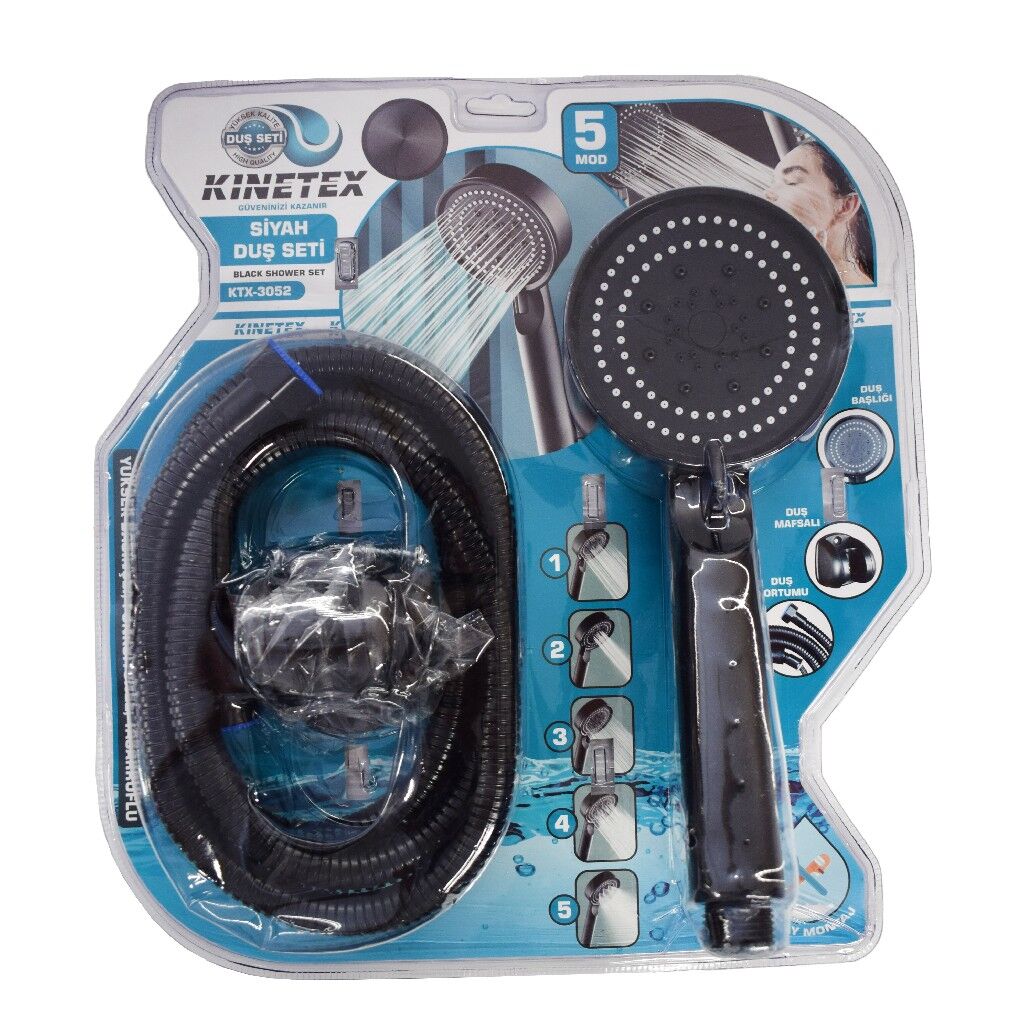 KNITEX SİYAH DUŞ SETİ VKM KTX-3052