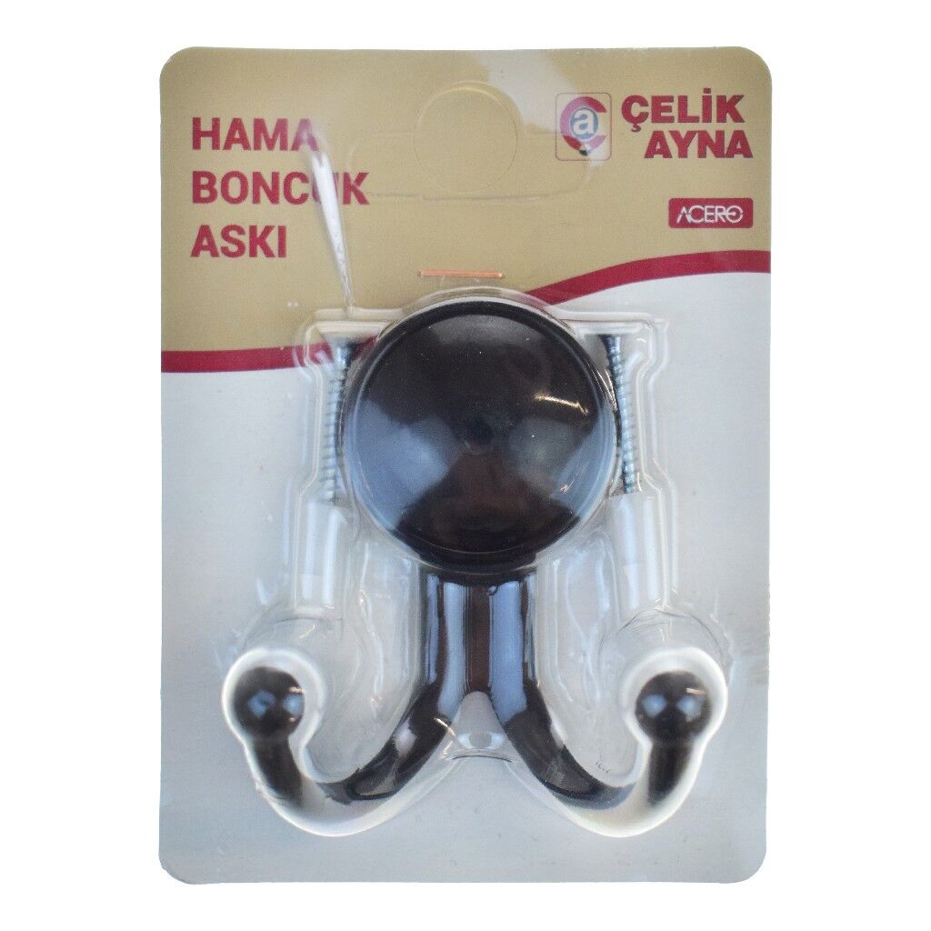 ÇLK HAMA BONCUK ASKI SİYAH 20654