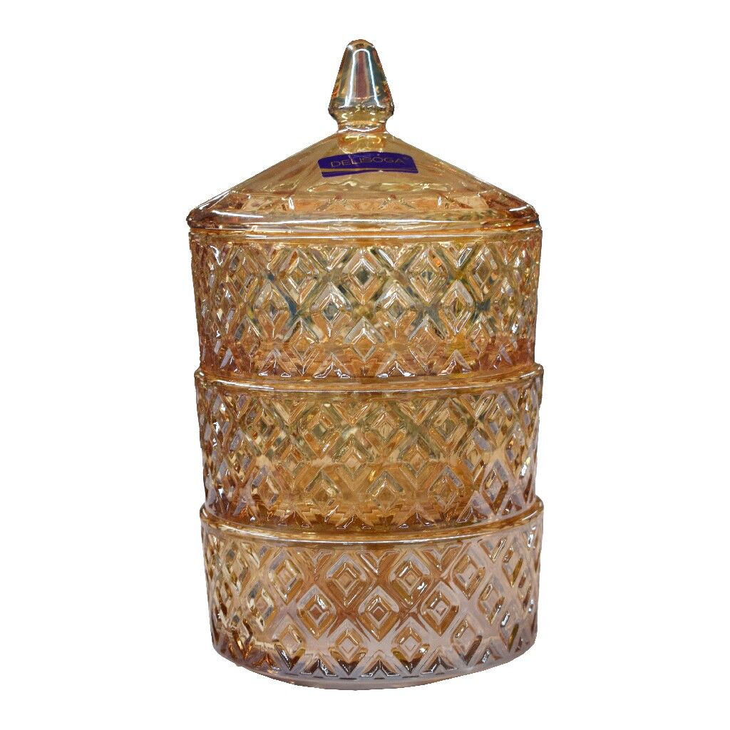 CAM ÜÇ KATLI KAPAKLI KURABİYELİK  DSTG1055B/L3HA