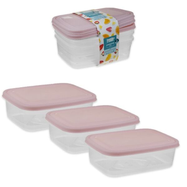 FRESHLİFE CLASSY DİKDÖRTGEN SAKLAMA 3 LÜ 1,2 LT D-493