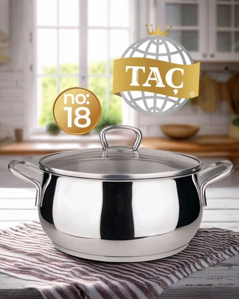 TAÇ BENGÜ DERİN ÇELİK TENCERE NO:18
