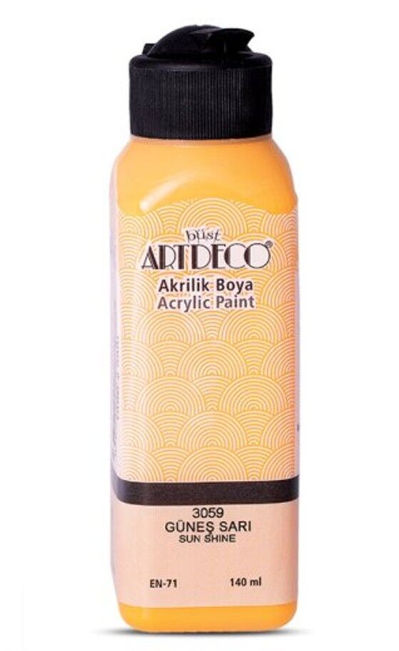 ARTDECO AKRİLİK BOYA 140 ML GÜNEŞ SARI 3059