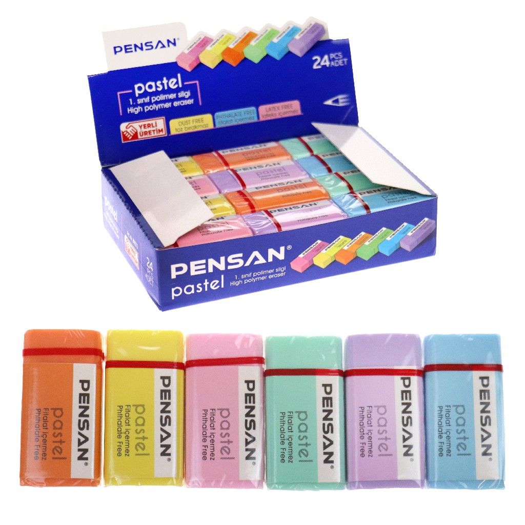 PENSAN PASTEL SİLGİ RENKLİ PSS-24P