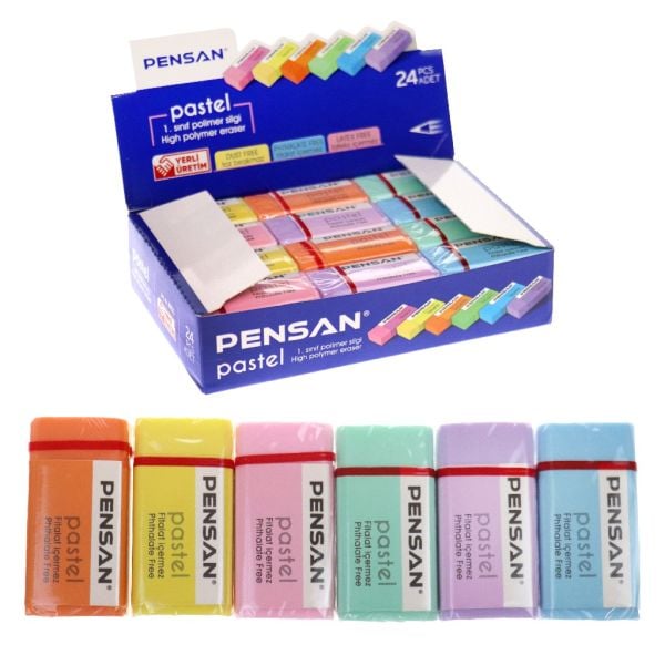 PENSAN PASTEL SİLGİ RENKLİ PSS-24P
