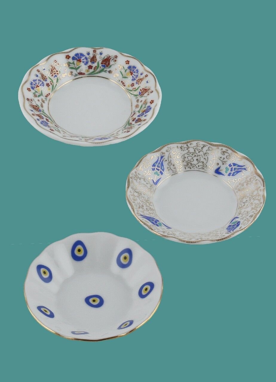 PORSELEN ÇAY TABAĞI DESENLİ CT10