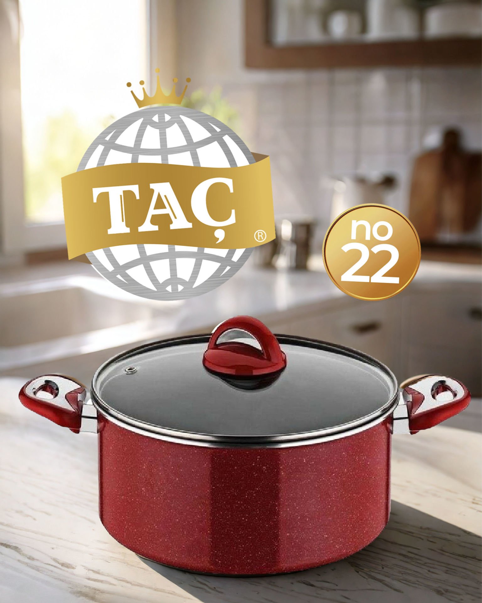 TAÇ GRANİT DERİN TENCERE NO:22