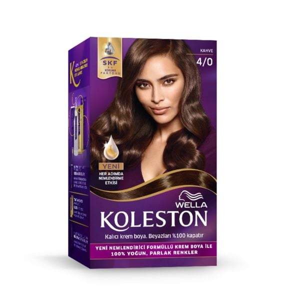KOLESTON SAÇ BOYA SET 4/0 KAHVE