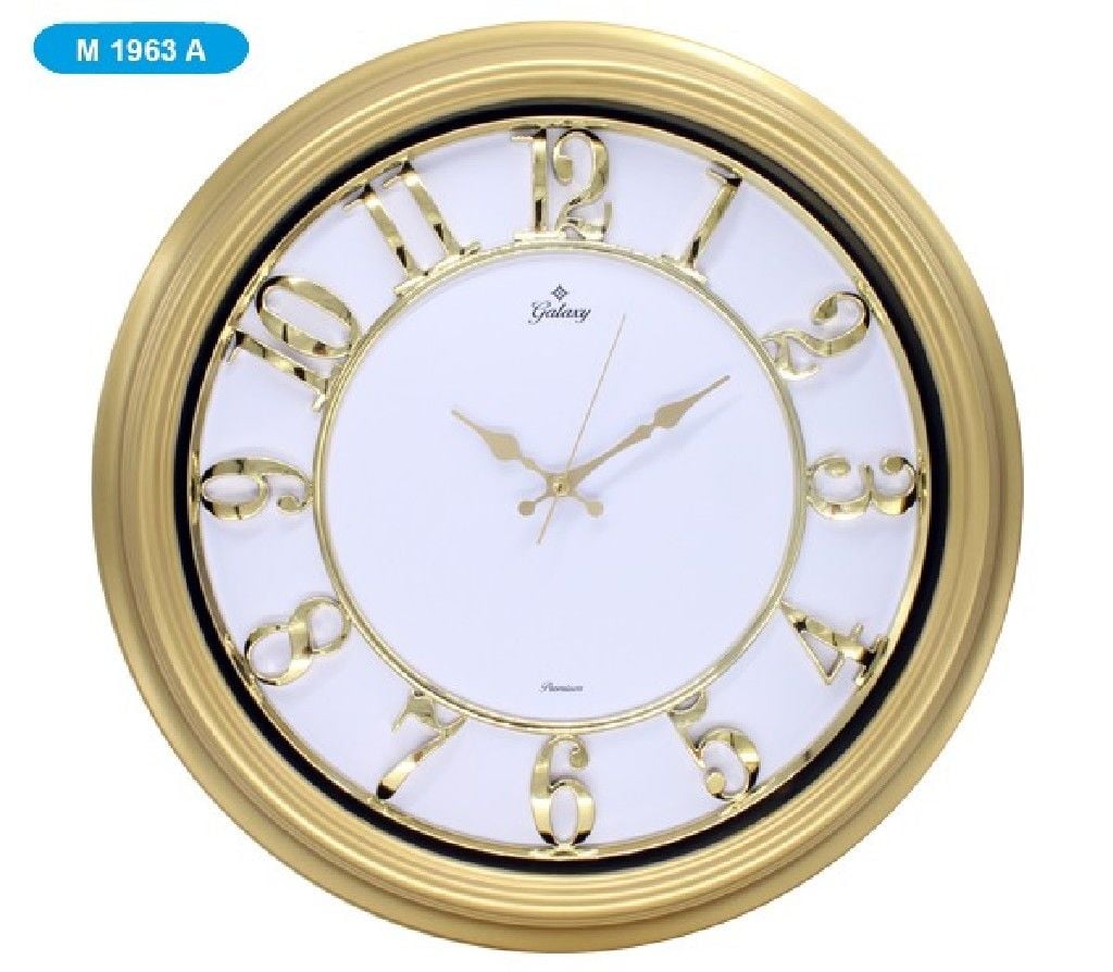 GALAXY PRE.GOLD DUVAR SAATİ MET. M-1963-A