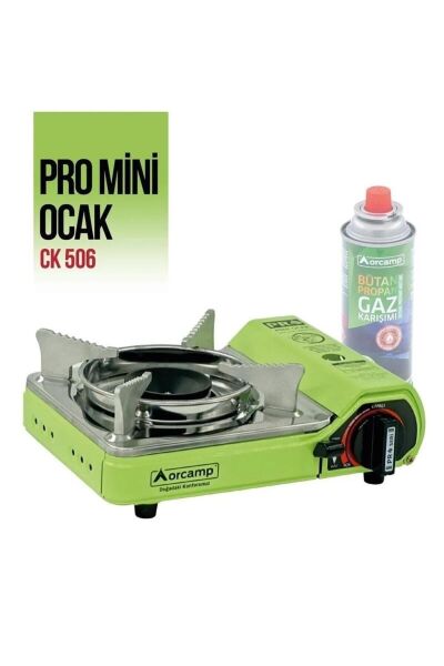 ORCAMP PORTATİF MİNİ OCAK TEKLİ ÇANTALI YEŞİL CK-506
