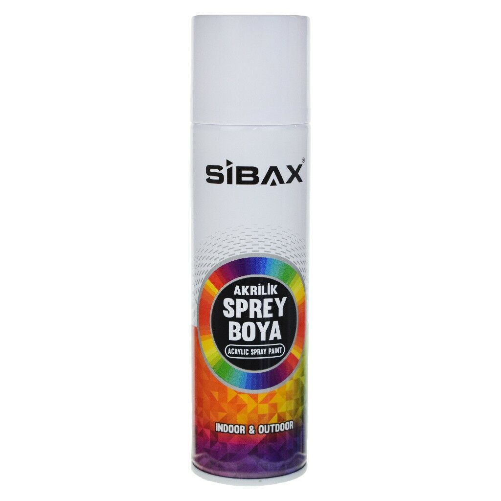 SİBAX AKRİLİK SPREY BOYA 250ML MAT SİYAH RAL9005