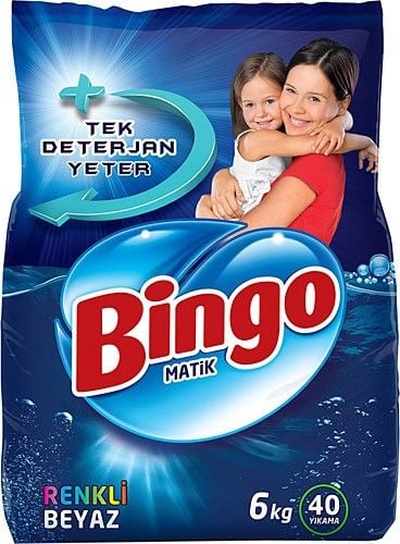BİNGO MATİK 6 KG RENKLİ VE BEYAZ
