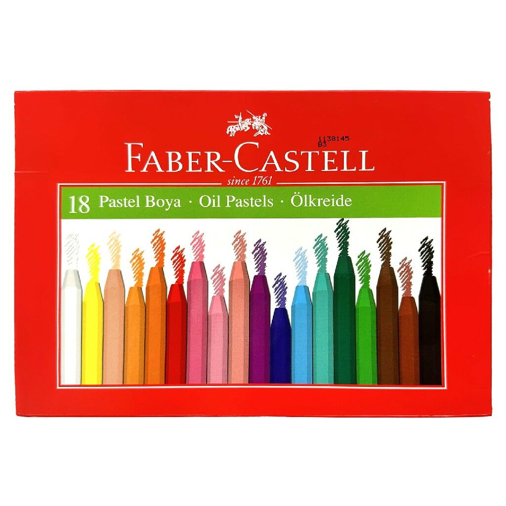 FABER CASTELL KÖŞELİ 18 Lİ PASTEL BOYA