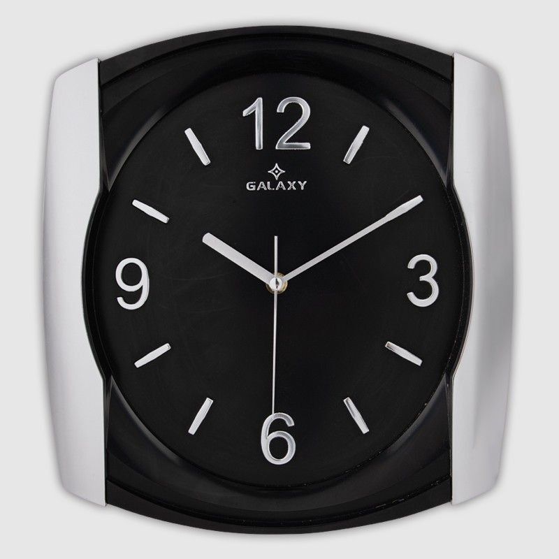 GALAXY DUVAR SAATİ SİYAH-GRİ 107-KG
