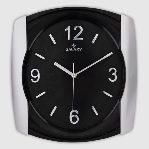 GALAXY DUVAR SAATİ SİYAH-GRİ 107-KG