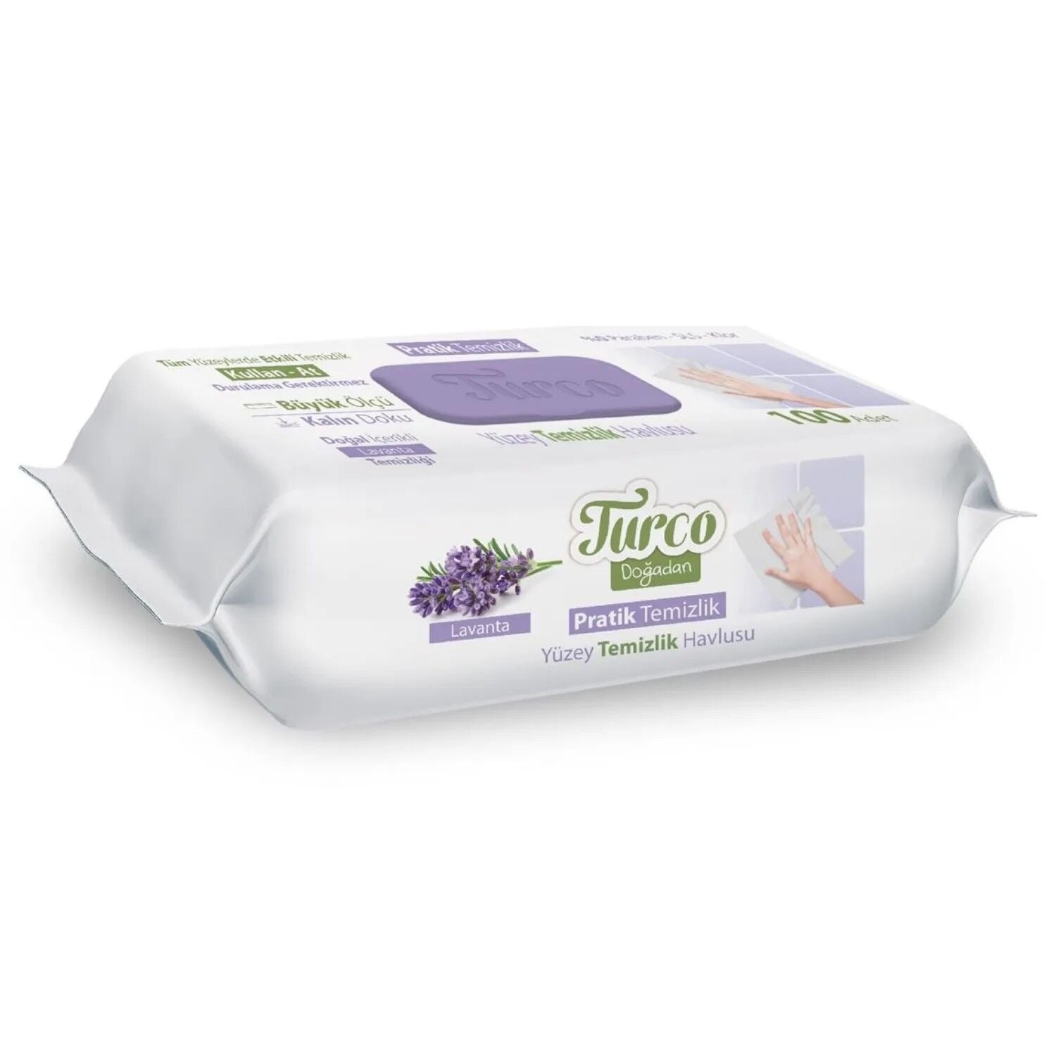 BABY TURCO 100 LÜ YÜZEY TEMİZLİK HAVLUSU LAVANTA