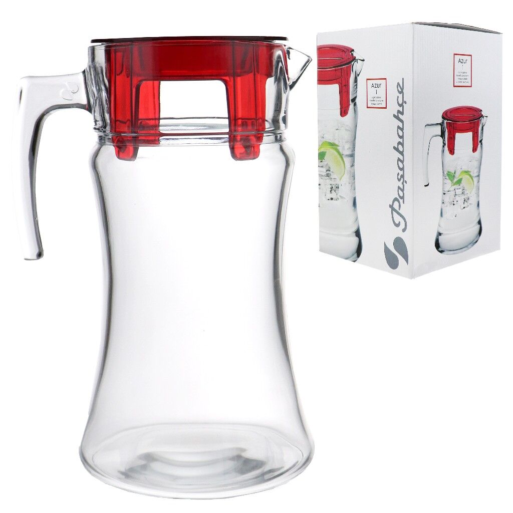 43018 SÜRAHİ AZUR KIRMIZI KAPAKLI