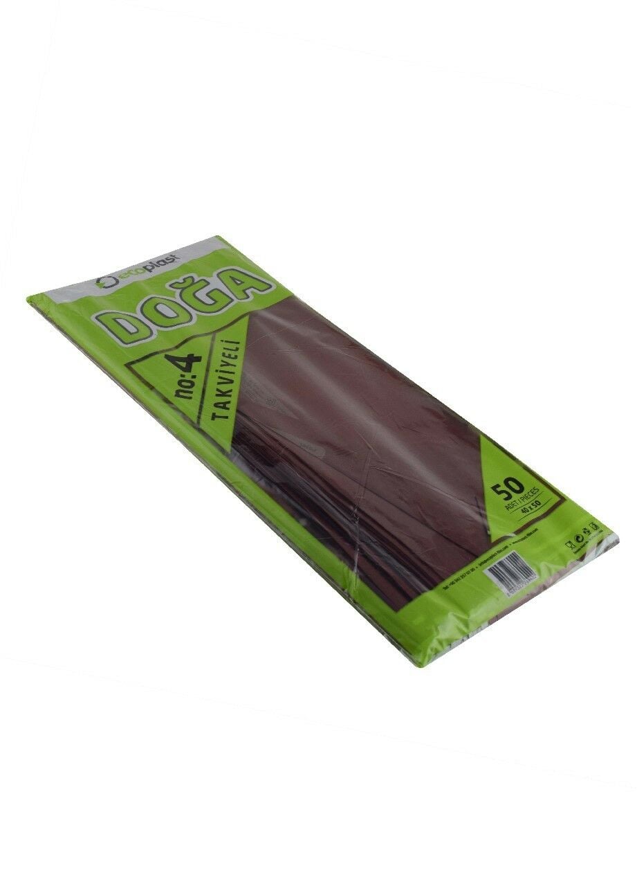 ECOPLAST DOĞA NO:4 TAKVİYELİ POŞET 50 Lİ RENKLİ