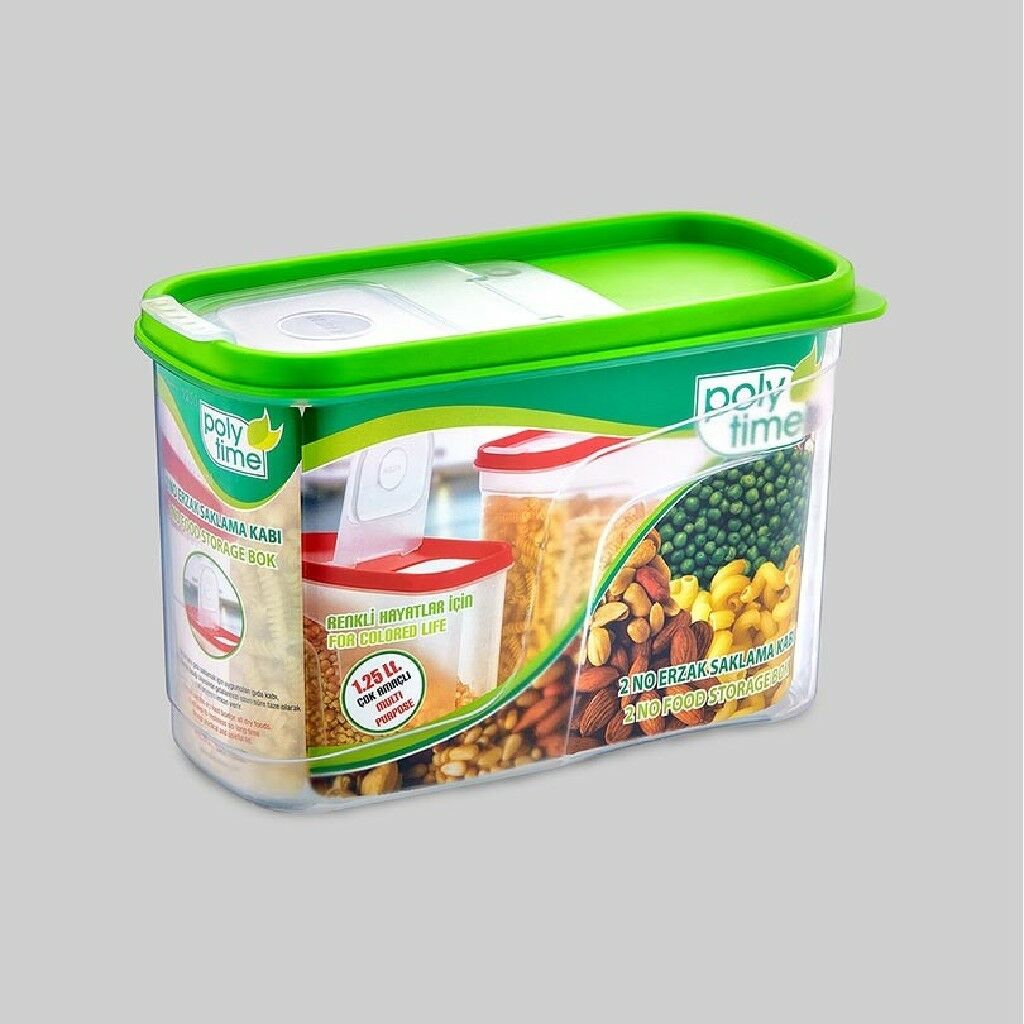 POLYTİME ERZAK SAKLAMA KABI 1,25LT NO:2 E-391