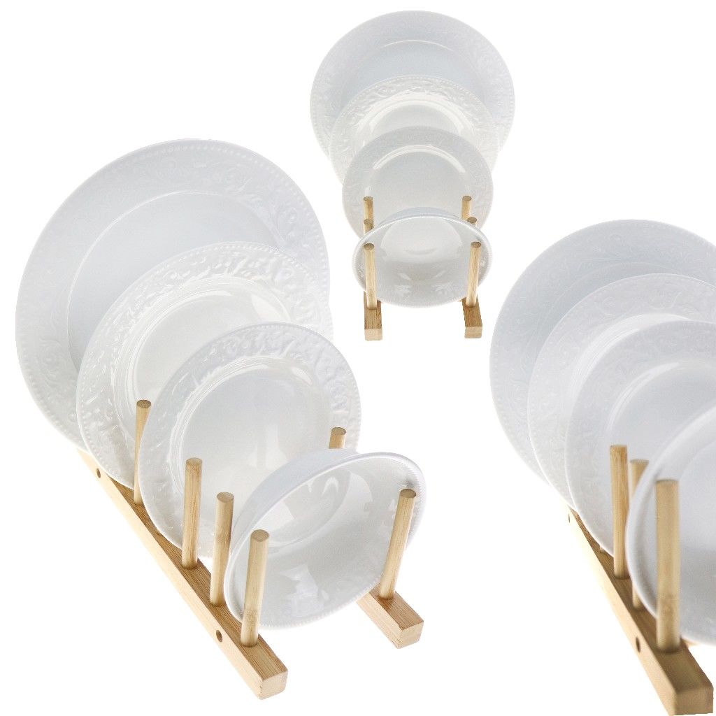 PORLAND 24 PARÇA HAZAN BEYAZ YEMEK TAKIMI 239724