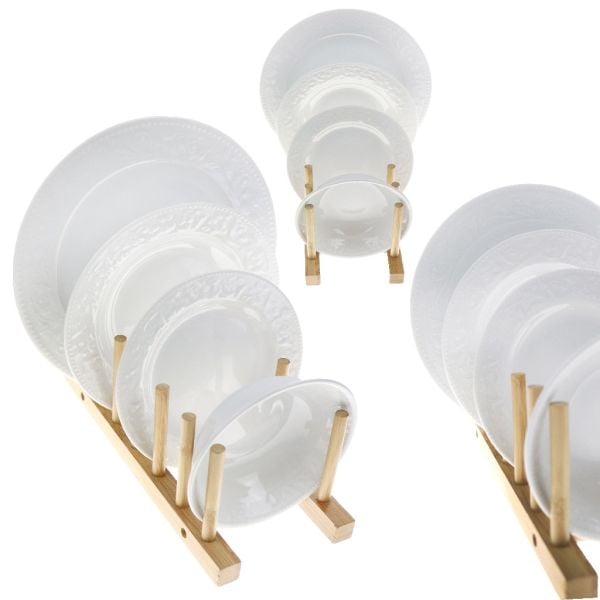 PORLAND 24 PARÇA HAZAN BEYAZ YEMEK TAKIMI 239724