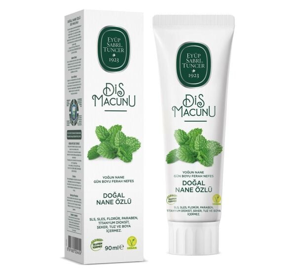 E.SABRİ TUNCER 90ML DOĞAL NANE ÖZLÜ DİŞ MACUNU