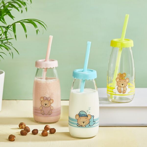 QLUX SLEEPY BEAR PİPETLİ ŞİŞE 250 CC C-00521
