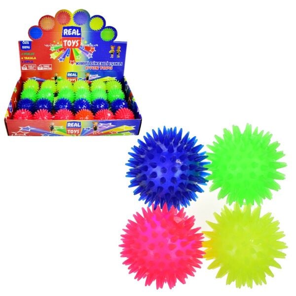 REALTOYS KİRPİ DESENLİ OYUN TOPU IŞIKLI ÖZS8896