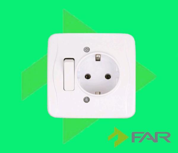 FAR SIVAALTI ANAHTARLI TOPRAKLI PRİZ 31112001