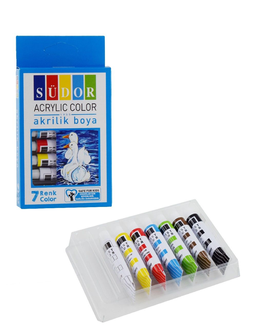 SÜDOR 7 Lİ AKRİLİK TÜP  BOYA 9 ML SD191