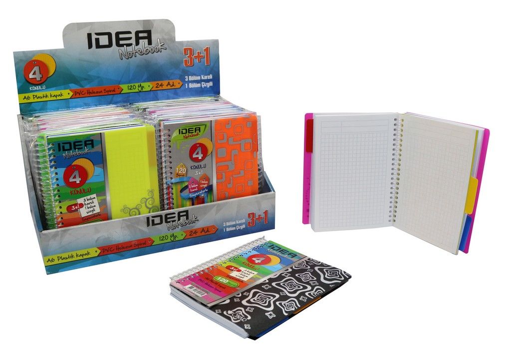 ÇINAR A6 İDEA 3+1 120 YP. AYRAÇLI BLOKNOT 32021