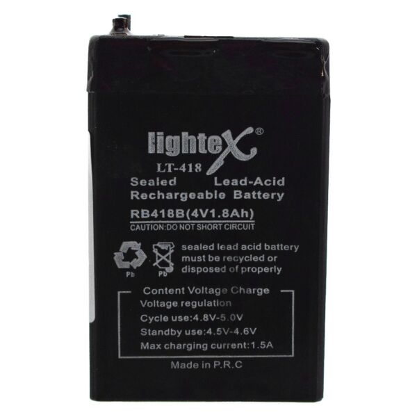 LİGHTEX 4V 1.8AH FENER AKÜSÜ LT-418
