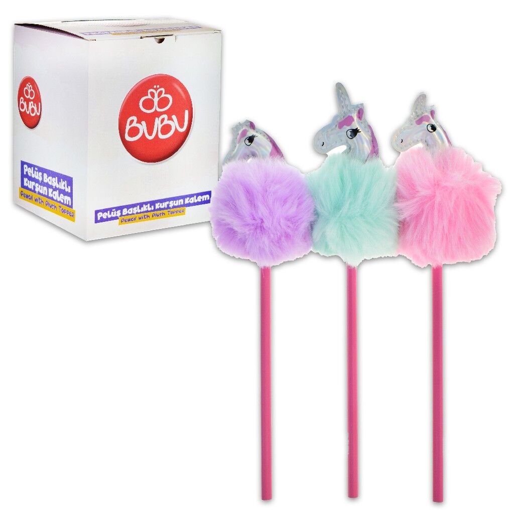 BU-BU PELUŞ UNICORN METALİK BAŞLIKLI KURŞUN KALEM BKK017