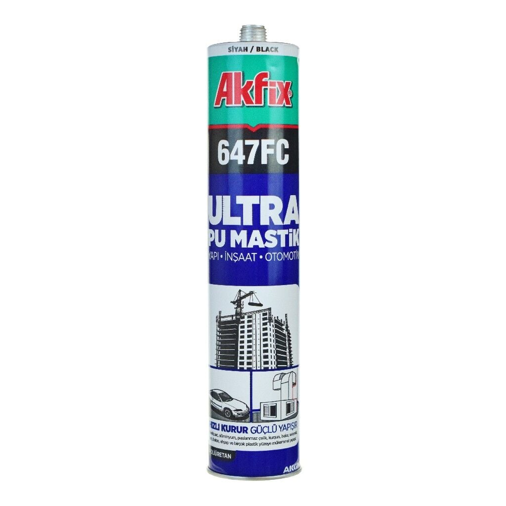 AKFİX PU MASTİK OTOMOTİV YAPI 280 ML SİYAH P6 AA473