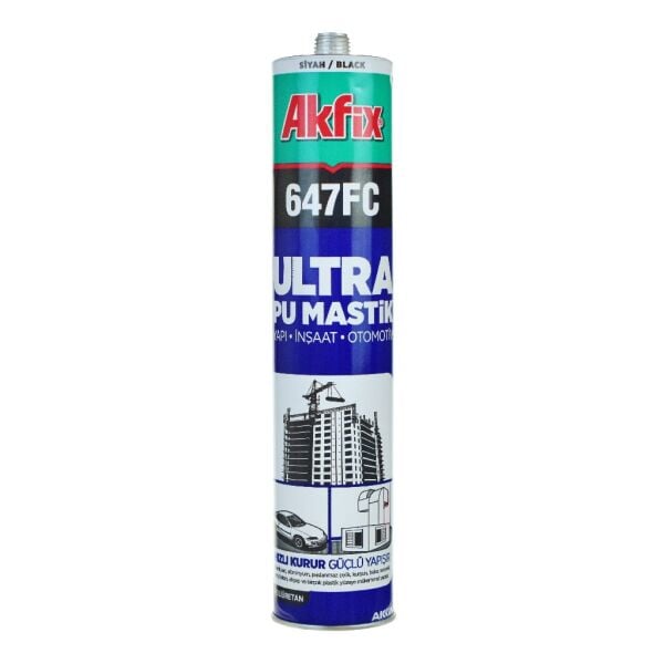 AKFİX PU MASTİK OTOMOTİV YAPI 280 ML SİYAH P6 AA473