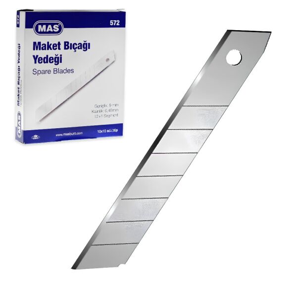 MAS MAKET BIÇAĞI YEDEĞİ 10 LU TÜP NO:9 0572