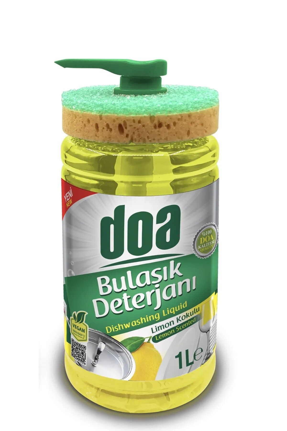 DOA BULAŞIK DETERJANI 1000 ML LİMON SÜNGERLİ