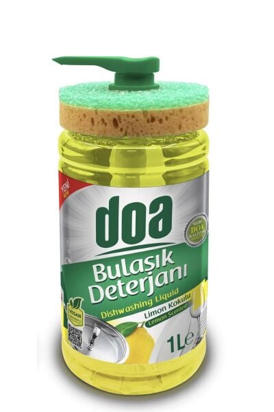 DOA BULAŞIK DETERJANI 1000 ML LİMON SÜNGERLİ