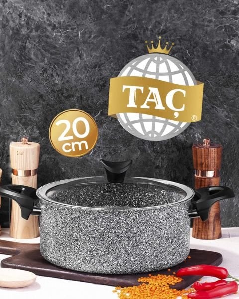TAÇ ULTRA GRANİT DERİN TENCERE 20 CM 3460
