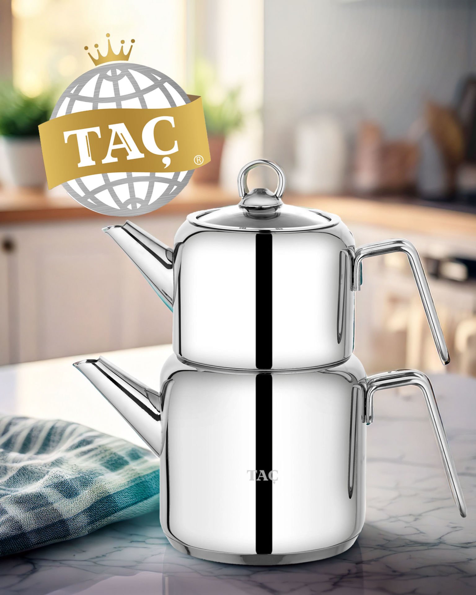 TAÇ HERA ÇAYDANLIK TAKIMI PLATİN 5904